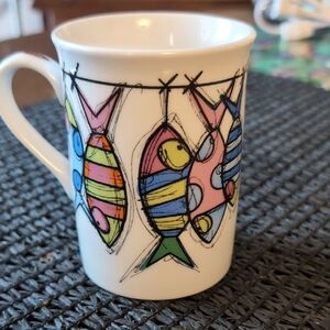 Colorful Fish Design Coffee Mug
